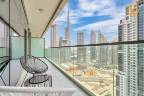 Keysplease 2 B/R Apt with Burj Views Paramount Midtown, Minutes to Dubai Mall